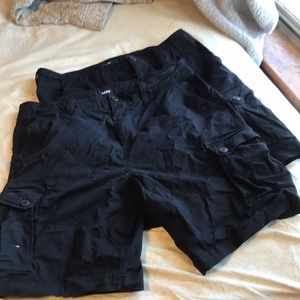 Aeropostale Black Cargo Shorts